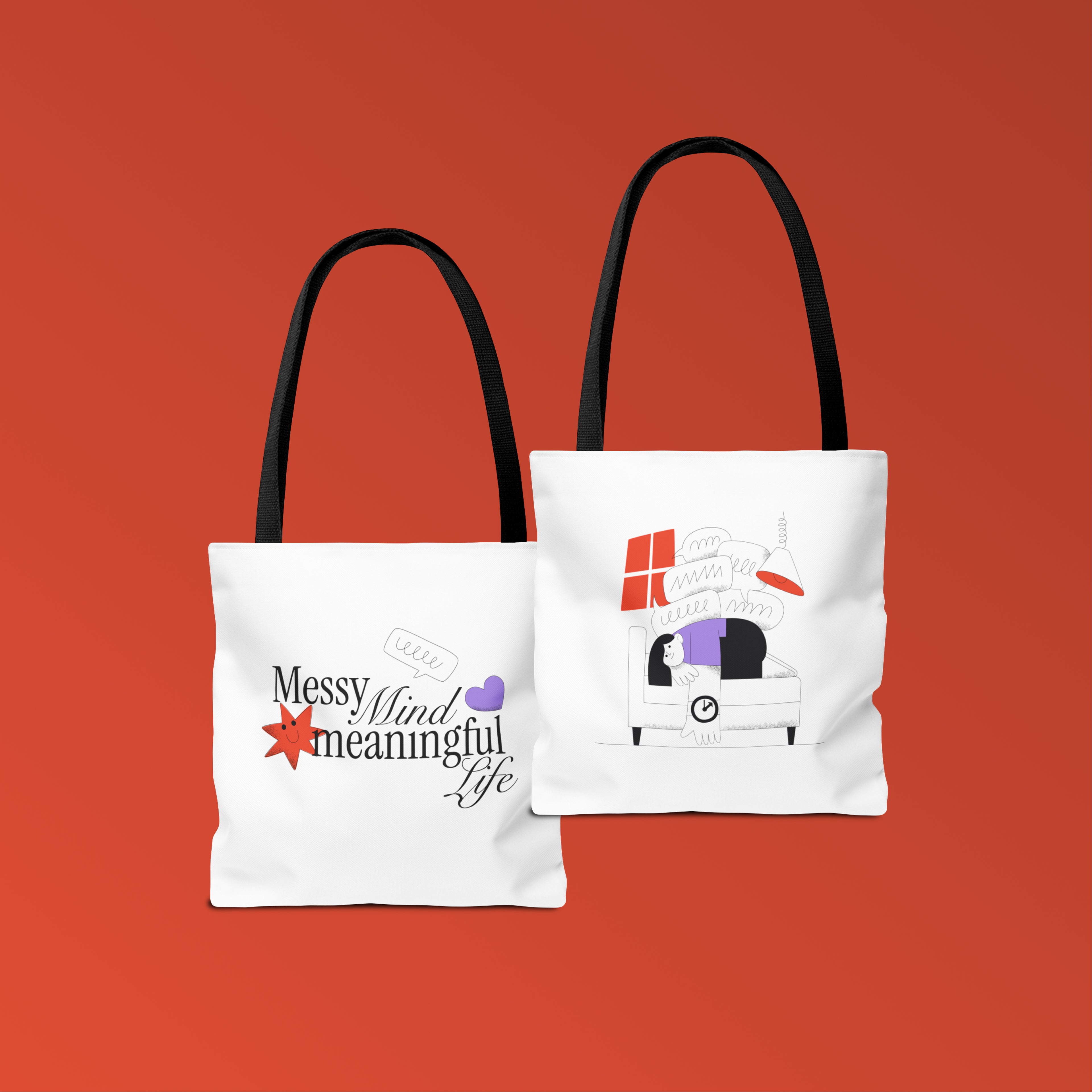 Messy Mind, Meaningful Life, Everyday Tote bag