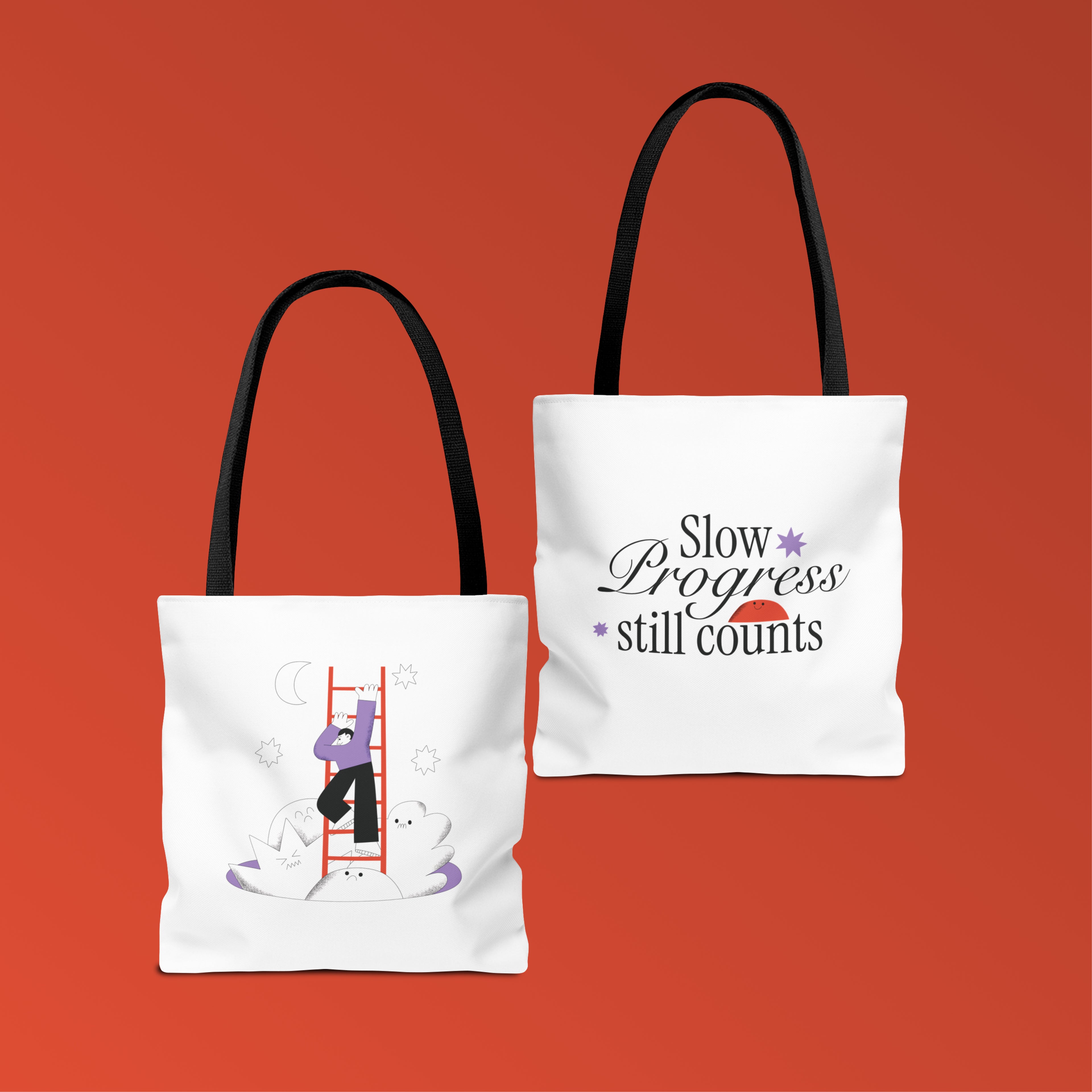 Slow Progress Still Counts, Everyday Tote bag